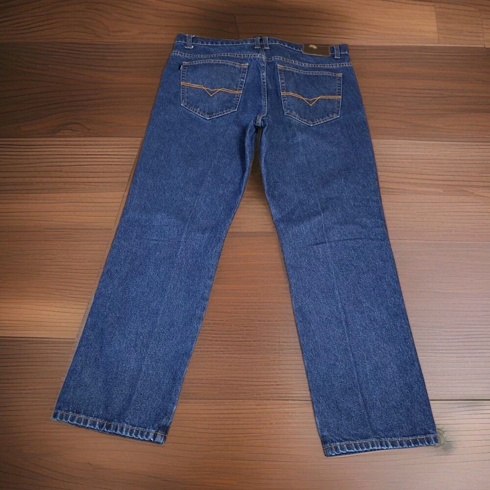 Vintage Genes 1891 Metal Jeans Mens 36x30 Regular Classic Fit Blue Cotton Denim - Picture 3 of 7